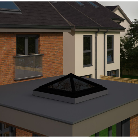 1500mm x 1500mm 4 Panel Roof Lanterns In Jet Black