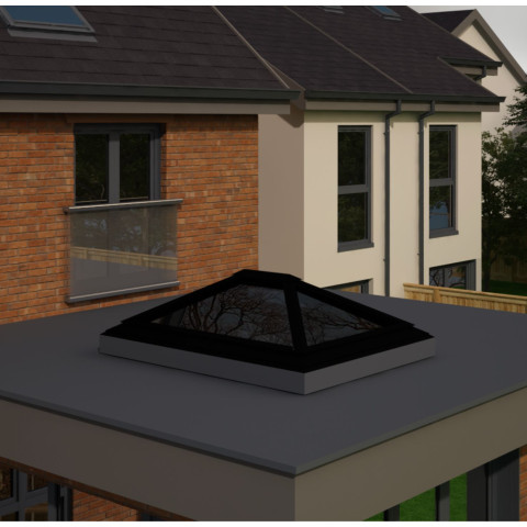 1500mm x 2000mm 4 Panel Roof Lanterns In Jet Black