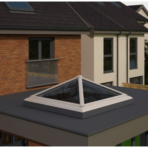 2000mm x 2000mm 4 Panel Roof Lanterns In White