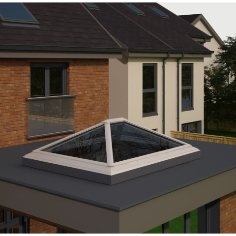 2000mm x 2500mm 4 Panel Roof Lanterns In White