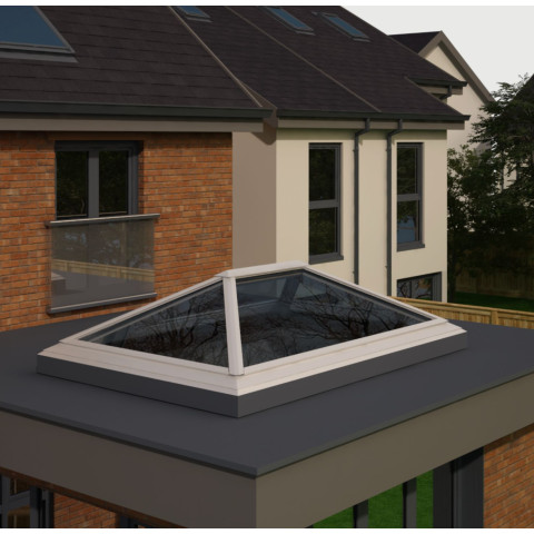 2000mm x 3000mm 4 Panel Roof Lanterns In White