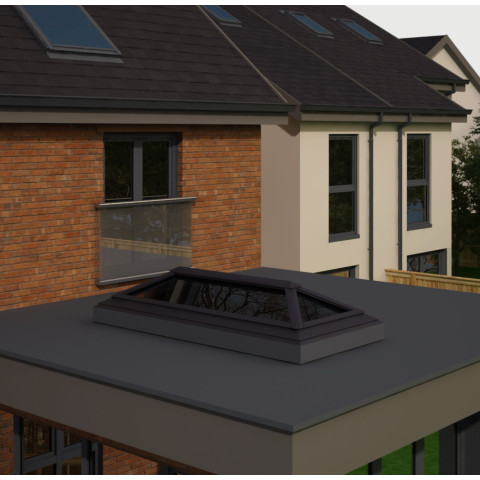 1000mm x 3000mm 4 Panel Roof Lanterns In Anthracite Grey