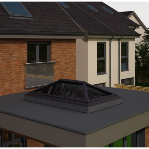 1500mm x 2500mm 4 Panel Roof Lanterns In Anthracite Grey