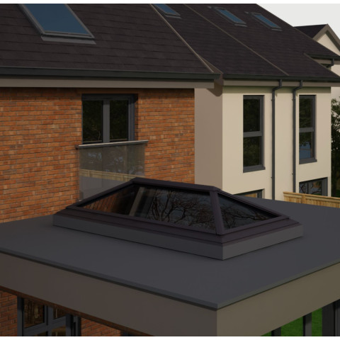 1500mm x 3000mm 4 Panel Roof Lanterns In Anthracite Grey