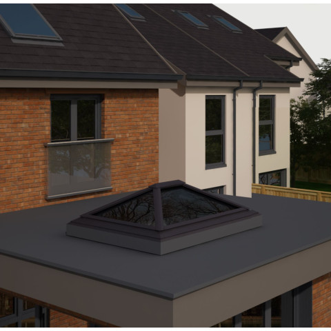 2000mm x 1500mm 4 Panel Roof Lanterns In Anthracite Grey