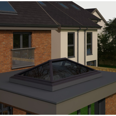 2000mm x 3000mm 4 Panel Roof Lanterns In Anthracite Grey