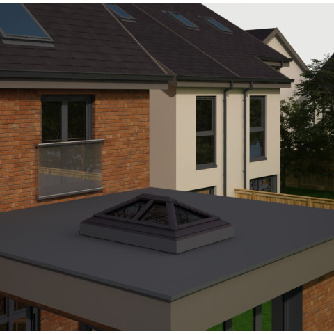 1000mm x 2000mm 6 Panel Roof Lanterns In Anthracite Grey