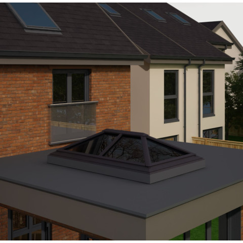 1500mm x 2500mm 6 Panel Roof Lanterns In Anthracite Grey