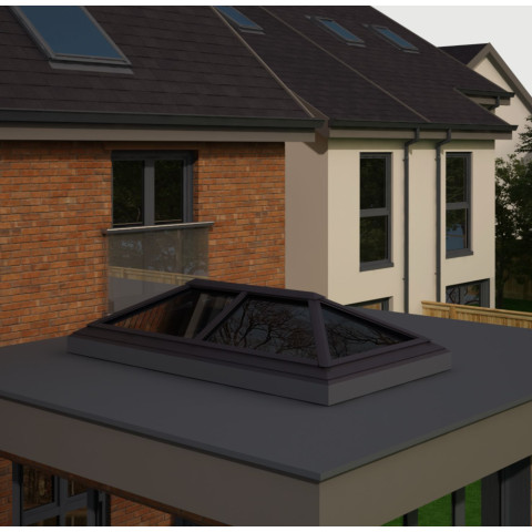 1500mm x 3000mm 6 Panel Roof Lanterns In Anthracite Grey