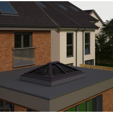 2000mm x 1500mm 6 Panel Roof Lanterns In Anthracite Grey