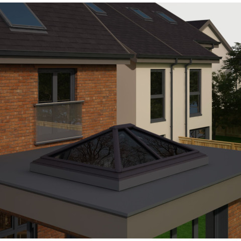 2000mm x 2500mm 6 Panel Roof Lanterns In Anthracite Grey