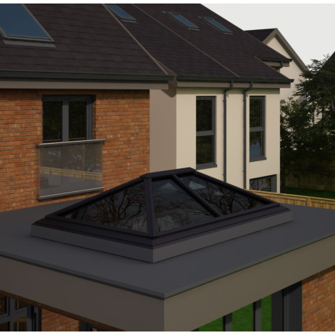 2000mm x 3000mm 6 Panel Roof Lanterns In Anthracite Grey