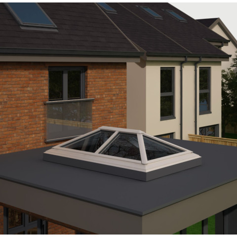 1500mm x 2500mm 6 Panel Roof Lanterns In White