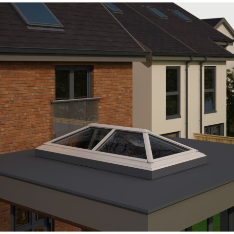 1500mm x 3000mm 6 Panel Roof Lanterns In White