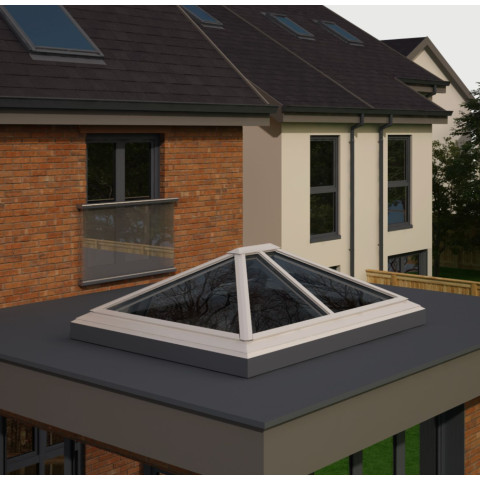 2000mm x 2500mm 6 Panel Roof Lanterns In White