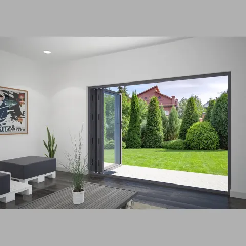 3000 x 2000 3 Panel Anthracite Grey Bifold Doors