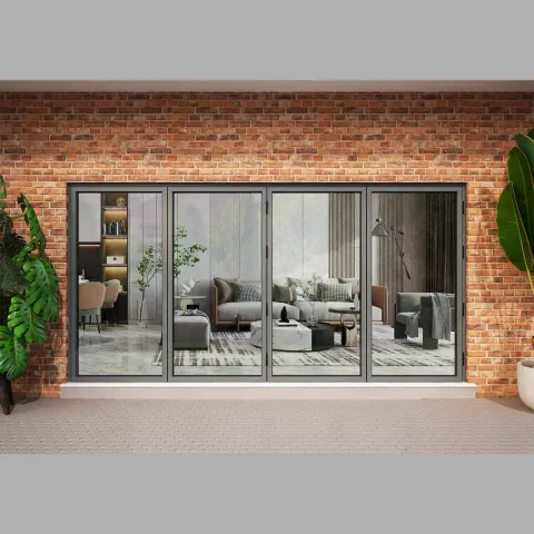 4200 x 1800 4 Panel Anthracite Grey Bifold Doors