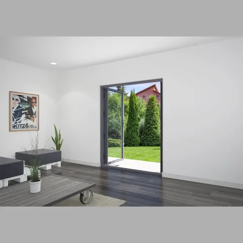 1800 x 2200 2 Panel Anthracite Grey French Doors