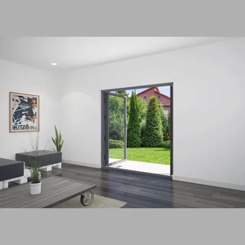 1900 x 1900 2 Panel Anthracite Grey French Doors