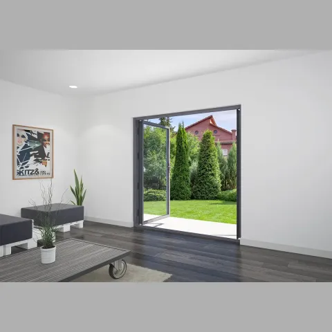 2100 x 2200 2 Panel Anthracite Grey French Doors