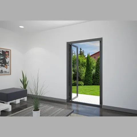 1300 x 2200 2 Panel Jet Black French Doors