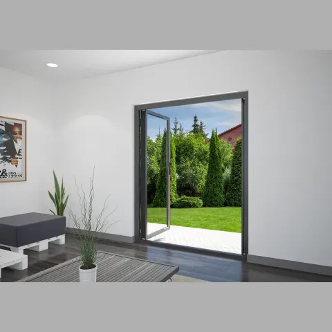 1800 x 2200 2 Panel Jet Black French Doors