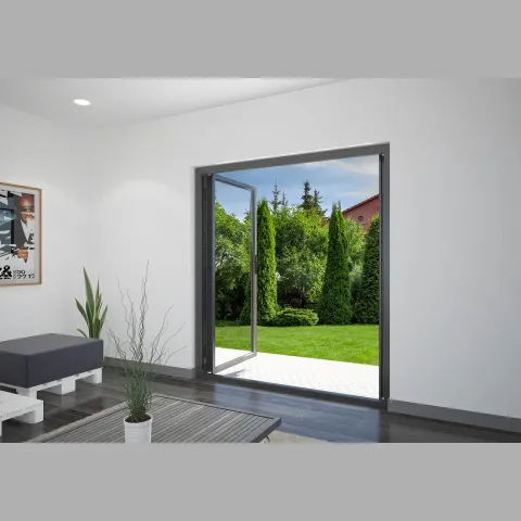 1900 x 2200 2 Panel Jet Black French Doors