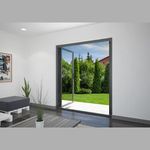 1900 x 2300 2 Panel Jet Black French Doors