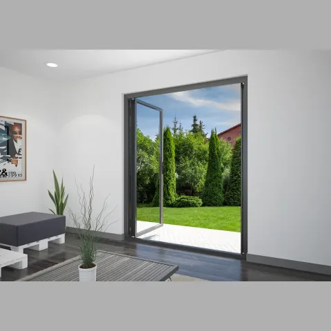 2000 x 2600 2 Panel Jet Black French Doors